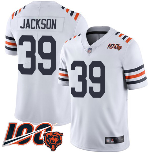 Chicago Bears Limited White Men Eddie Jackson Jersey NFL Football 39 100th Season